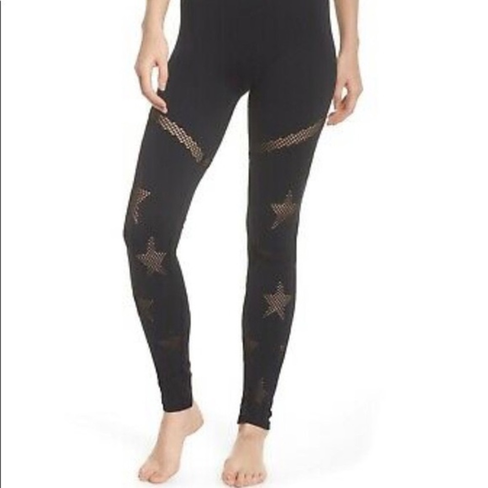Spiritual Gangster cutout star black leggings